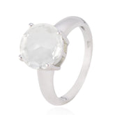 Zazlle Luxurious White Solitaire Ring for Everyday Glam